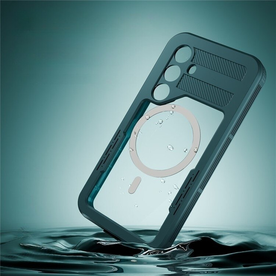 Αδιάβροχη θήκη για Samsung Galaxy S24, Redpepper, για MagSafe, μπλε