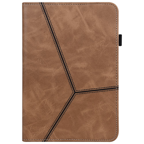 θήκη για Samsung Galaxy Tab S10 Lite / S10 FE / S9 FE / S9, Classic, με υποδοχή γραφίδας, καφέ