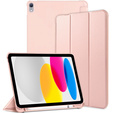 Θήκη για iPad 10.9 2022 10 Gen, Smart Pencil, με υποδοχή γραφίδας, ροζ
