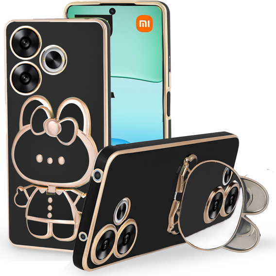 Θήκη για Xiaomi Redmi 13, Bunny, μαύρη