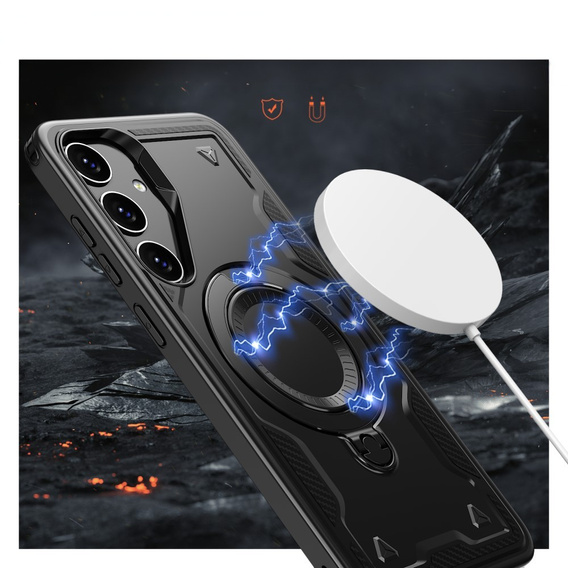 Θήκη για Samsung Galaxy S24 / S25, Military MagSafe, μαύρη