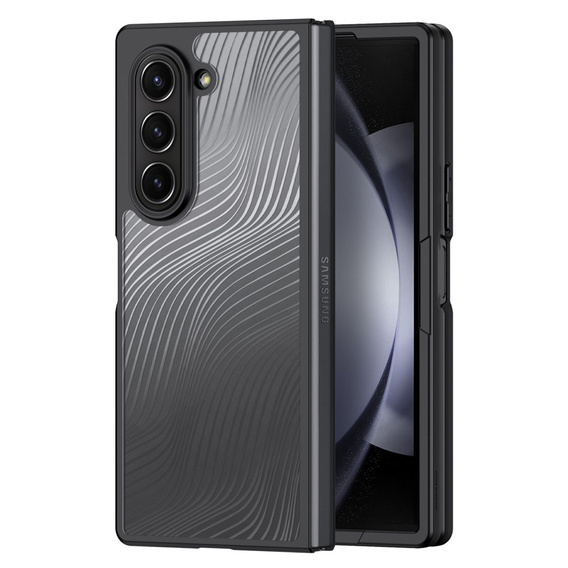 θήκη DuxDucis για το Samsung Galaxy Z Fold6 5G, Aimo Case, διαφανής / μαύρη