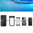 Αδιάβροχη θήκη IP68 για Xiaomi Redmi Note 13 5G, Redpepper, μαύρη