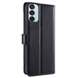 Θήκη με πτερύγιο για Samsung Galaxy M15 5G, Wallet Zipper Pocket, μαύρη