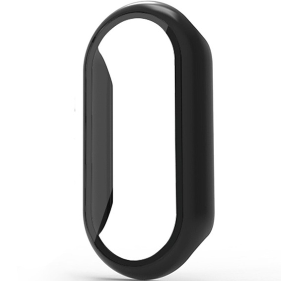 Θήκη 2σε1 + γυαλί μετριασμένο για Xiaomi Smart Band 10 / 9 / 8, μαύρη