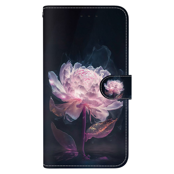 Θήκη με πτερύγιο για Infinix Hot 40i, Wallet, Peony μωβ