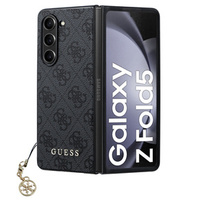 GUESS Θήκη για Samsung Galaxy Z Fold 5, 4G Charms Collection Hardcase, γκρι