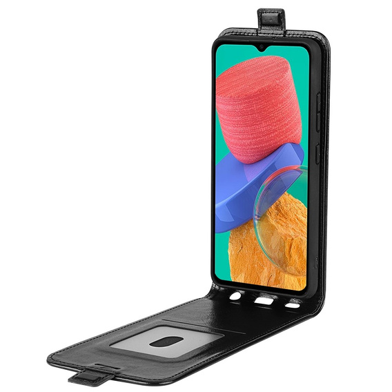 Θήκη με πτερύγιο για Samsung Galaxy M33 5G, Flip, μαύρη