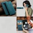 θήκη CASEME για Google Pixel 7, Leather Wallet Case, τυρκουάζ
