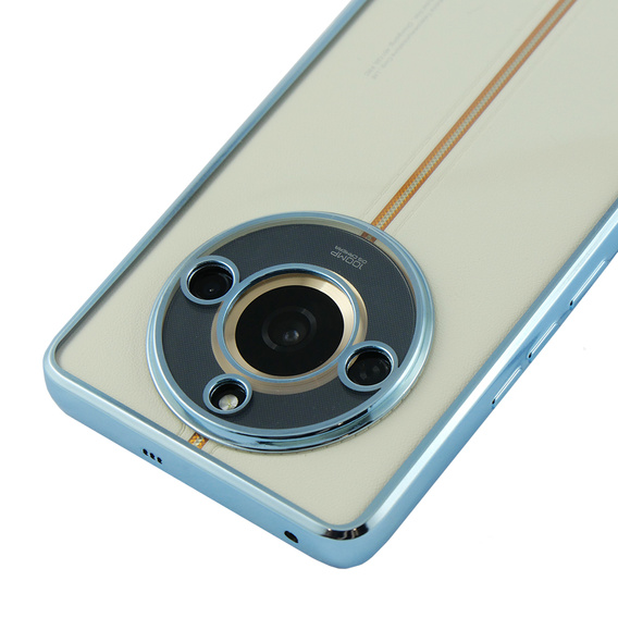 Η θήκη για το Realme 11 Pro 5G / Pro+ 5G, Electroplating Frame, διαφανής / μπλε