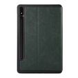 Θήκη για Samsung Galaxy Tab S9 FE+ Plus, Smartcase με χώρο για γραφίδα, πράσινη