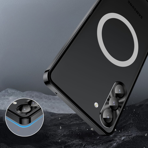 θήκη προστασίας κάμερας για το Samsung Galaxy S23 Plus, CamShield MagSafe, διαφανής / μαύρη