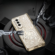 Θήκη για Samsung Galaxy Z Fold 4 5G, Mechanical Legend, χρυσή