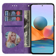 Θήκη με πτερύγιο για Samsung Galaxy A56 5G, Wallet Zipper Pocket Glittery, μωβ