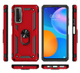 θωρακισμένη θήκη για Huawei P Smart 2021, Nox Case Ring, κόκκινη