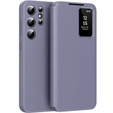 Αναδιπλούμενη θήκη για Samsung Galaxy S23 Ultra, Smart View Wallet, μωβ