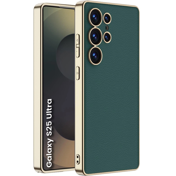 Θήκη για Samsung Galaxy S25 Ultra, GKK Leather, πράσινη