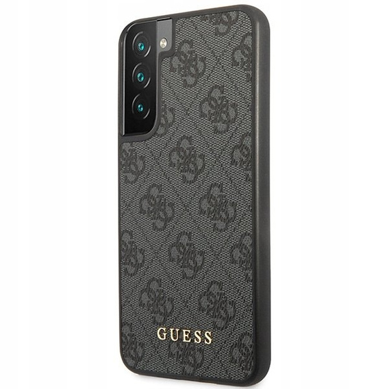 GUESS Θήκη για Samsung Galaxy S23, 4G Metal Gold Logo, γκρι