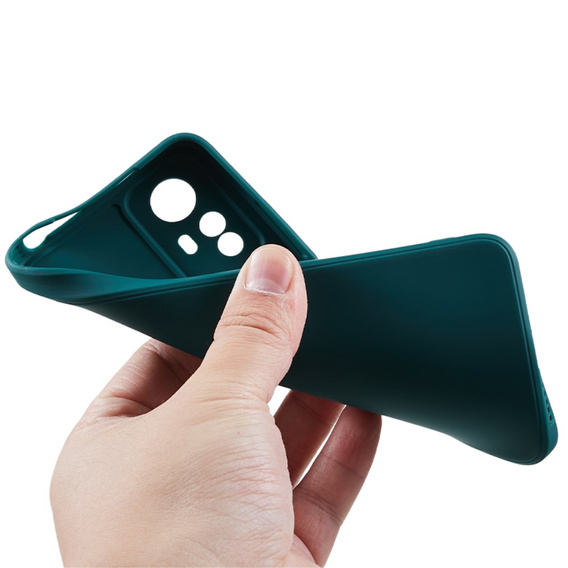 Θήκη για Xiaomi Redmi Note 12S, Silicone Lite, πράσινη