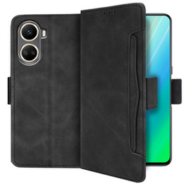 Θήκη με πτερύγιο για Huawei Nova 10 SE, Card Slot, μαύρη