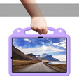 Παιδική θήκη για Samsung Galaxy Tab S10+ Plus, Cute Patterns, με βάση, μωβ
