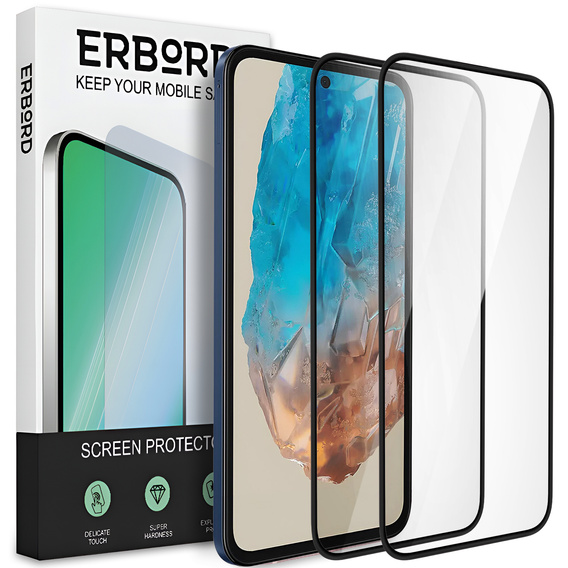 2x Κεραμικό υβριδικό γυαλί ERBORD για Samsung Galaxy M35