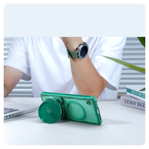 Θήκη για Xiaomi 15 Ultra, θωρακισμένη Nillkin, Icelade Prop, για Magsafe, πράσινη