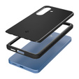 θήκη Spigen για Samsung Galaxy S25, Thin Fit Mag, μαύρη + γυαλί 9H tempered