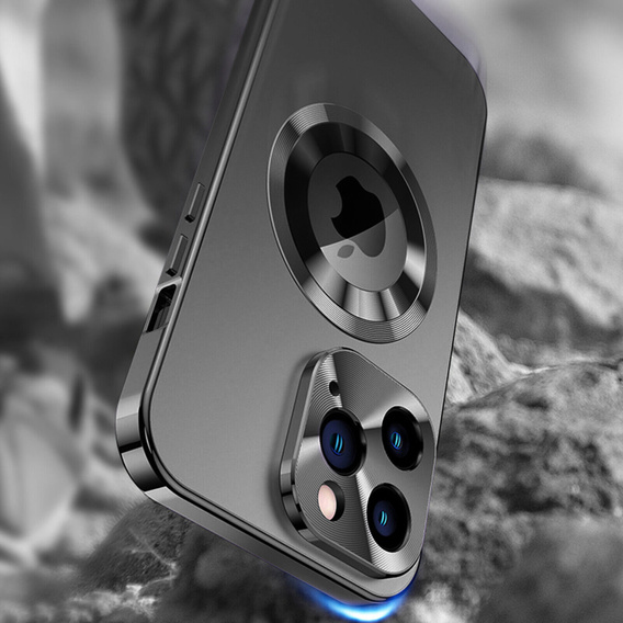 Θήκη για iPhone 13 Pro Max, Dual Glass, για Magsafe, μαύρο