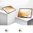Θήκη για Samsung Galaxy Tab S10+ Plus, Smartcase με χώρο για γραφίδα, ροζ
