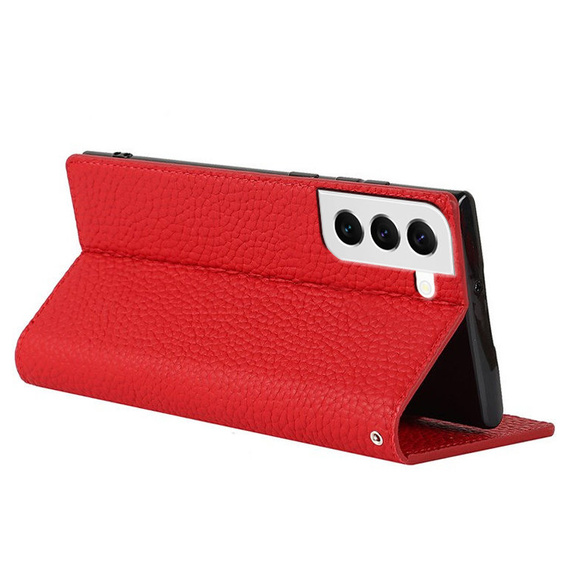 Δερμάτινη θήκη για Samsung Galaxy S22, ERBORD Grain Leather, κόκκινη