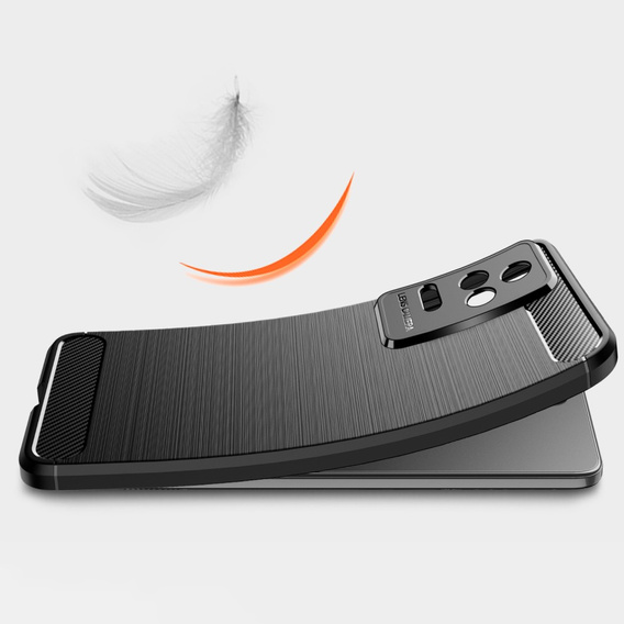 Θήκη για Xiaomi Poco F4 5G, Carbon, μαύρη