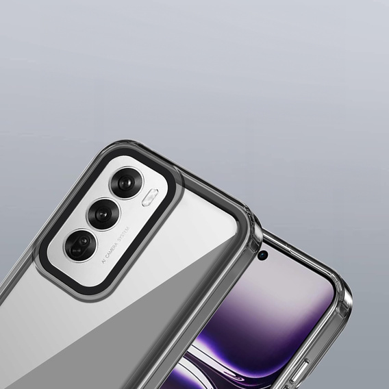 Θήκη για Oppo A80, Fusion Hybrid, διαφανής / μαύρη