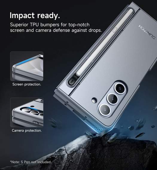 Θήκη Suritch Full Body με βάση και θήκη για γραφίδα για Samsung Galaxy Z Fold5