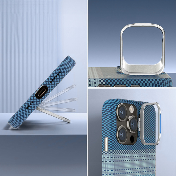 Θήκη για iPhone 14 Pro, Πλαίσιο Kickstand, για MagSafe, Moon Blue