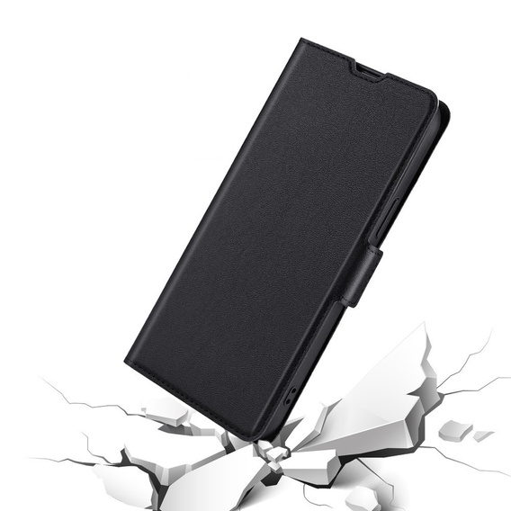Θήκη με πτερύγιο για Oppo A57s, Wallet Thin Magnet, μαύρη