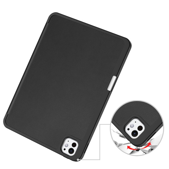 Θήκη για iPad Pro 11" 2024 (5 gen.), Smartcase με χώρο για γραφίδα, μαύρη