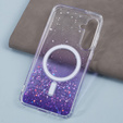 θήκη για Samsung Galaxy S24+ Plus, Glittery, για MagSafe, μωβ