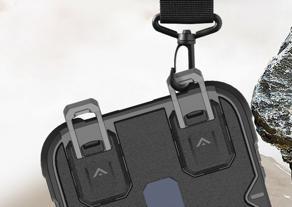 Θήκη για iPhone 17 Pro, για MagSafe, θωρακισμένη με βάση, μαύρο