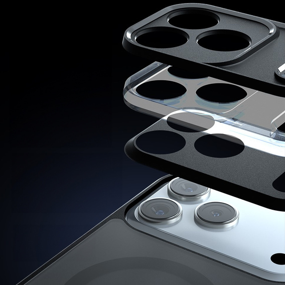 Ματ θήκη για iPhone 17 Pro Max, για Magsafe, μαύρο ματ