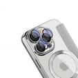 Θήκη με πτερύγιο για iPhone 16 Pro Max, RFID Wallet MagSafe CamShield, ασημένια