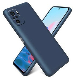 Θήκη για Xiaomi Redmi Note 10 / 10S, Silicone Lite, σκούρο μπλε