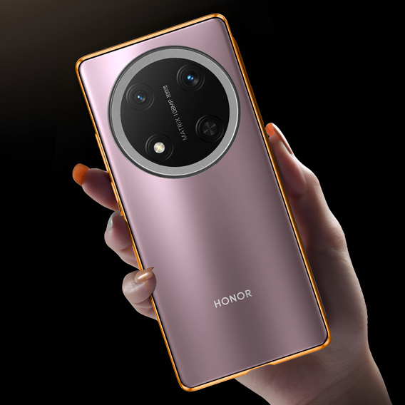 θήκη για το Honor Magic 7 Lite, Magnetic Dual Glass, πορτοκαλί