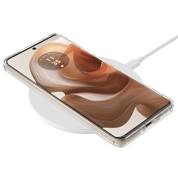 Θήκη για Motorola Edge 50 Ultra, Fusion Hybrid, για MagSafe, διαφανής