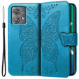 Θήκη με πτερύγιο για Motorola Edge 40 Neo, Butterfly, μπλε