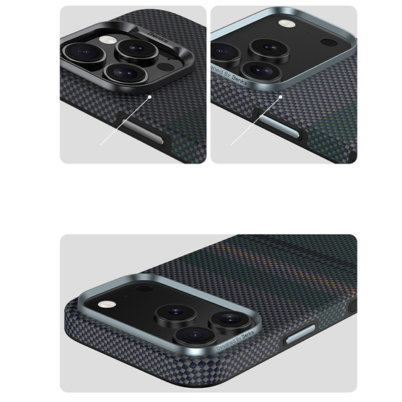 Θήκη BENKS Kevlar Magnetic Armor Pro Aurora 600D C070 για MagSafe για iPhone 17 Pro Max