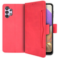 Θήκη με πτερύγιο για Samsung Galaxy A32 5G, Card Slot, κόκκινη