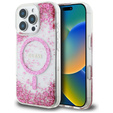 GUESS Resin Bottom Glitter MagSafe θήκη για iPhone 16 Pro Max