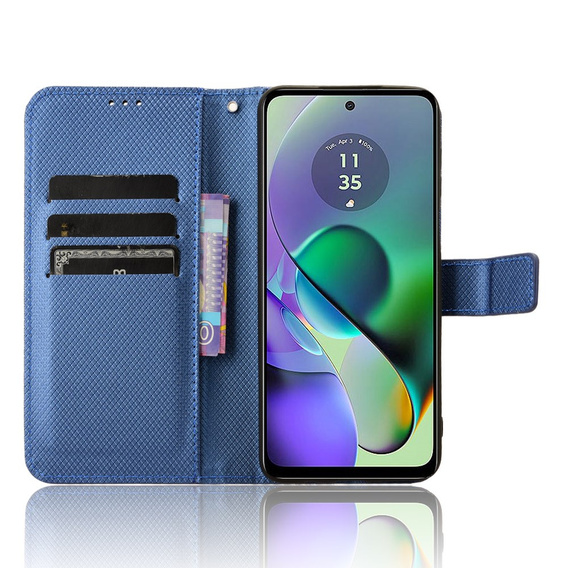 Αναδιπλούμενη θήκη για Motorola Moto G54 5G, Smart Magnet, μπλε