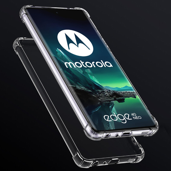 Θήκη για Motorola Edge 40 Neo, Dropproof, διαφανής